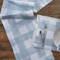 Buffalo Check Watercolor Table Runner 54