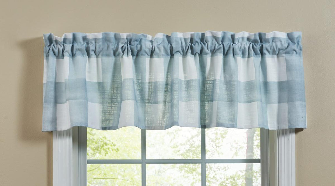 Buffalo Check Watercolor Valance 14