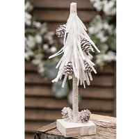 Thumbnail for White Glittered Pinecone Tree 8