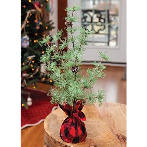 Buffalo Check Sparkle Pine Tree 18 - The Fox Decor