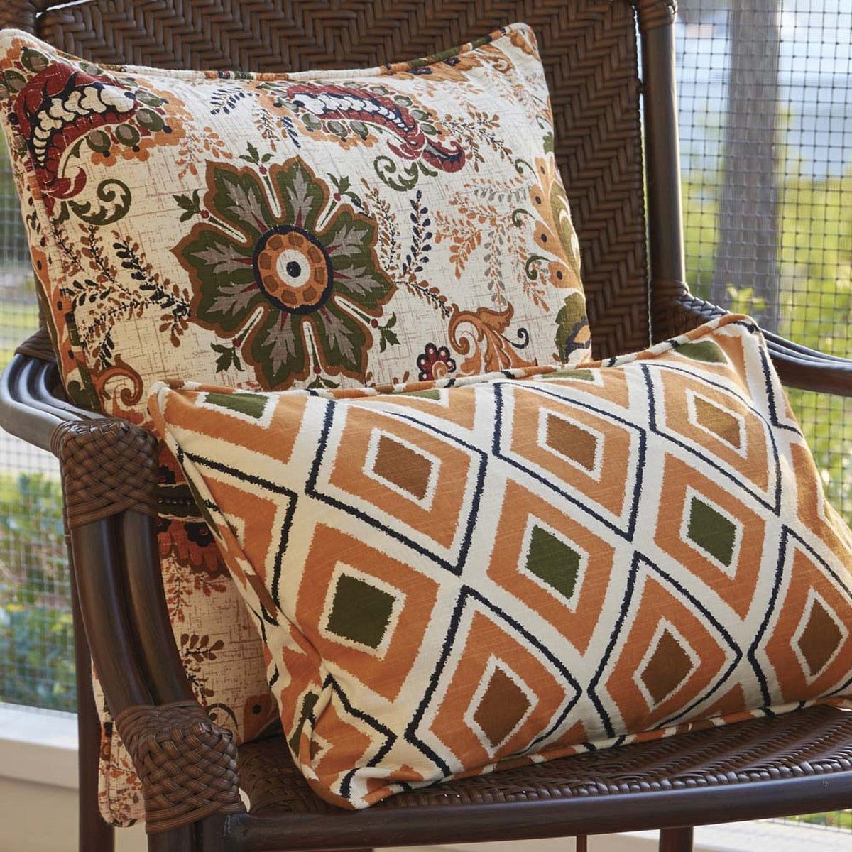 Oakley 12" x 20" Pillow Cover - Diamond Set of 4 Park Designs