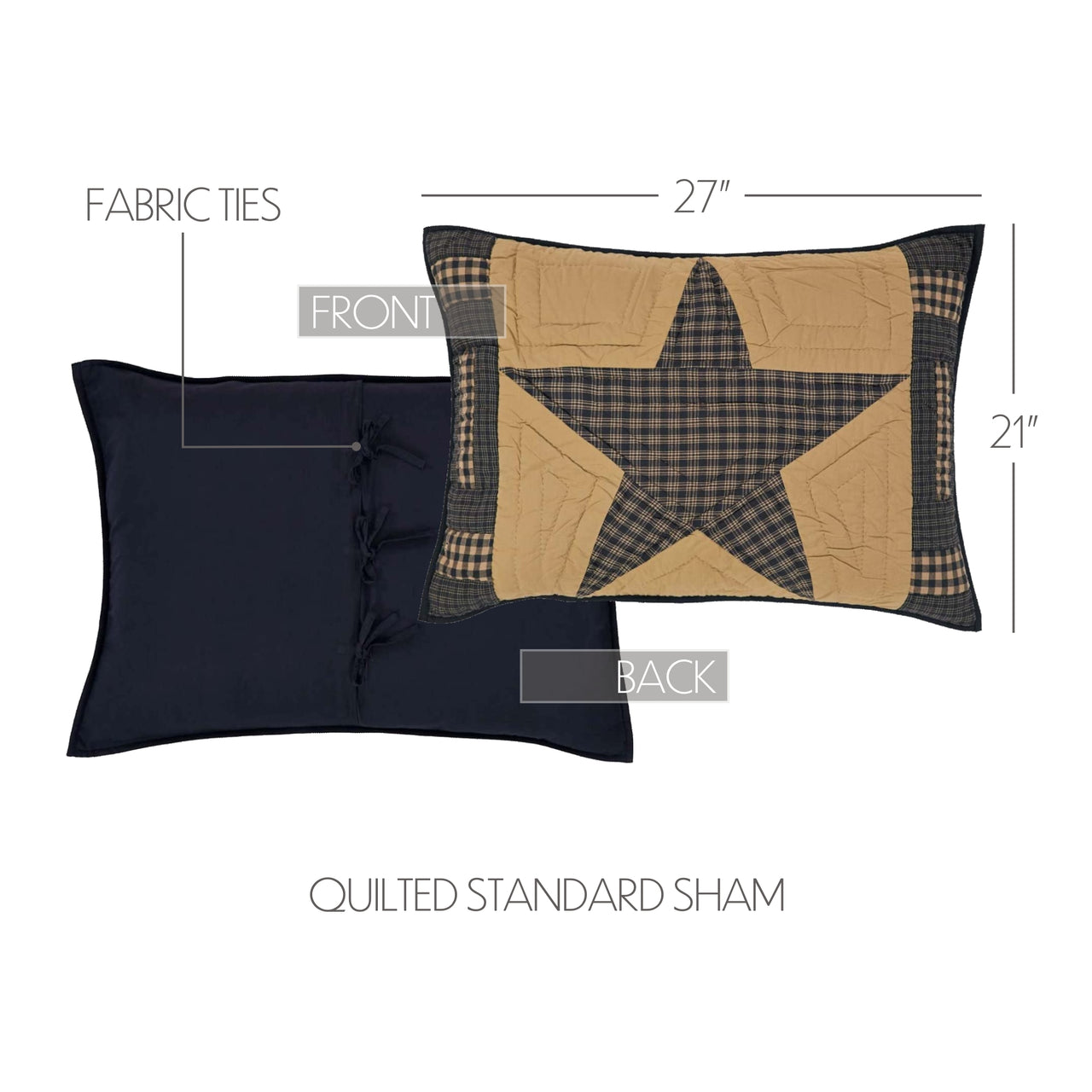 Teton Star Standard Sham 21x27 VHC Brands