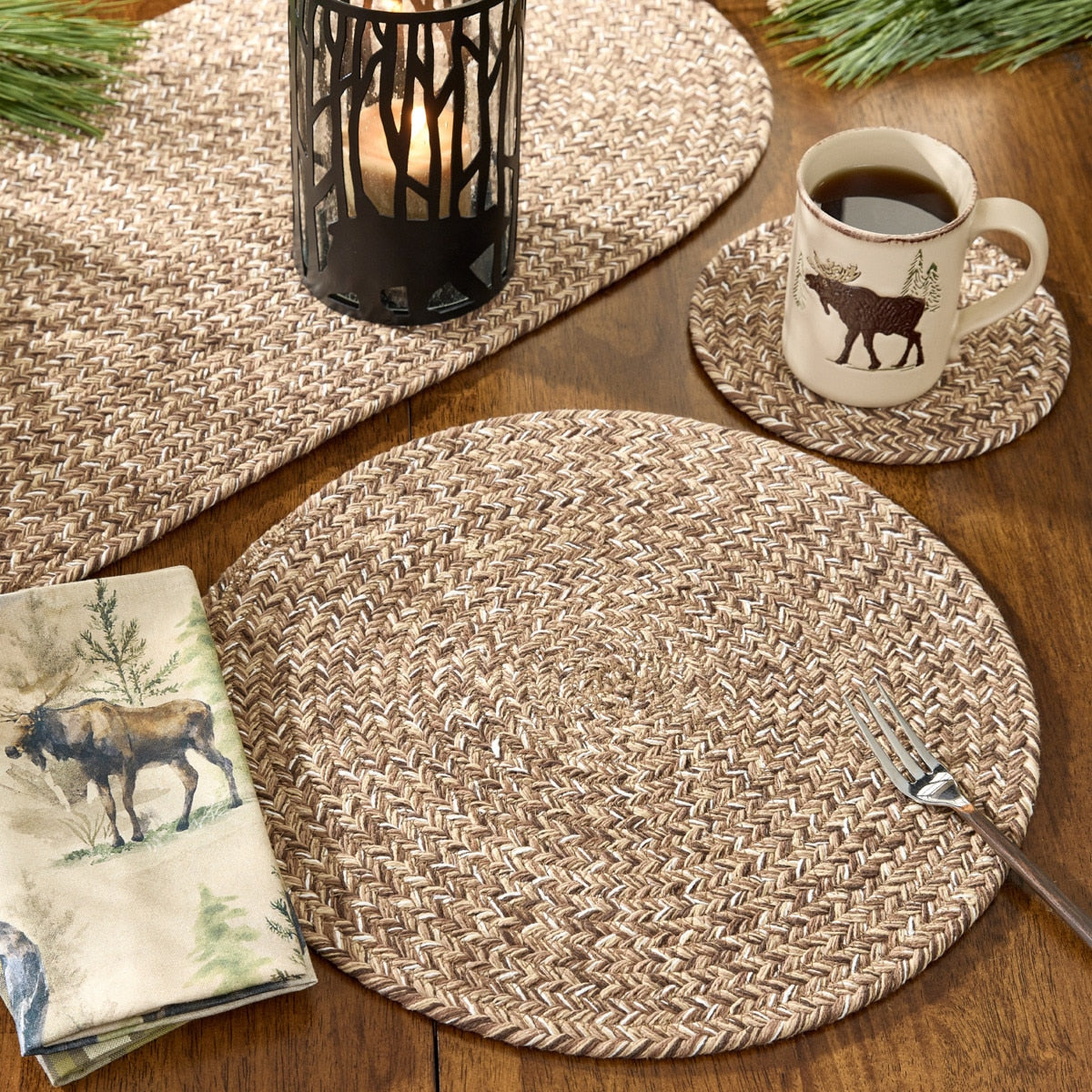 Spice Bin Braided Table Runner 54"L - Set of 2 Cocoa Park Designs