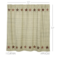 Thumbnail for Abilene Star Shower Curtain 72