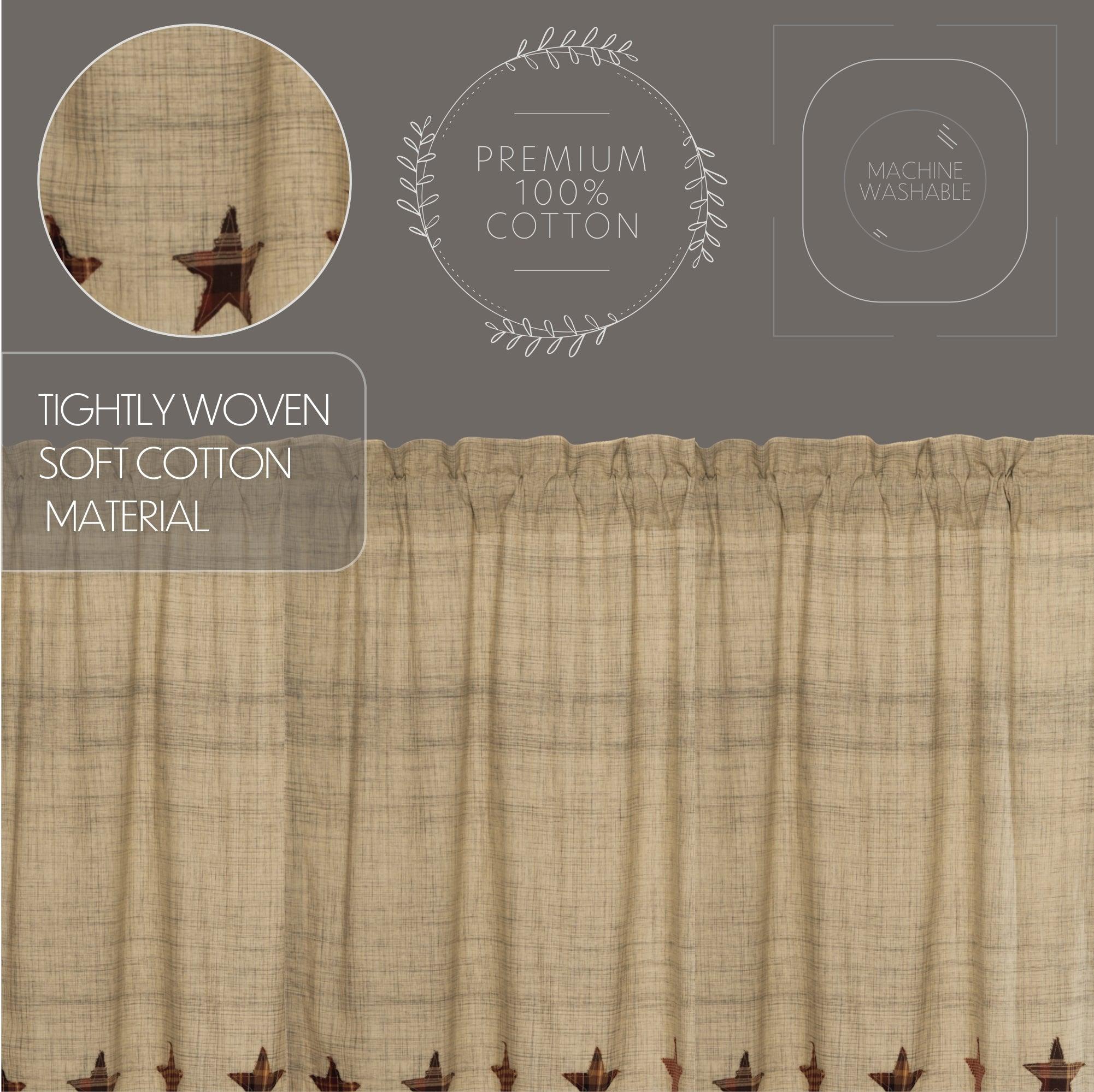 Abilene Star Swag Curtain Set of 2 36x36x16