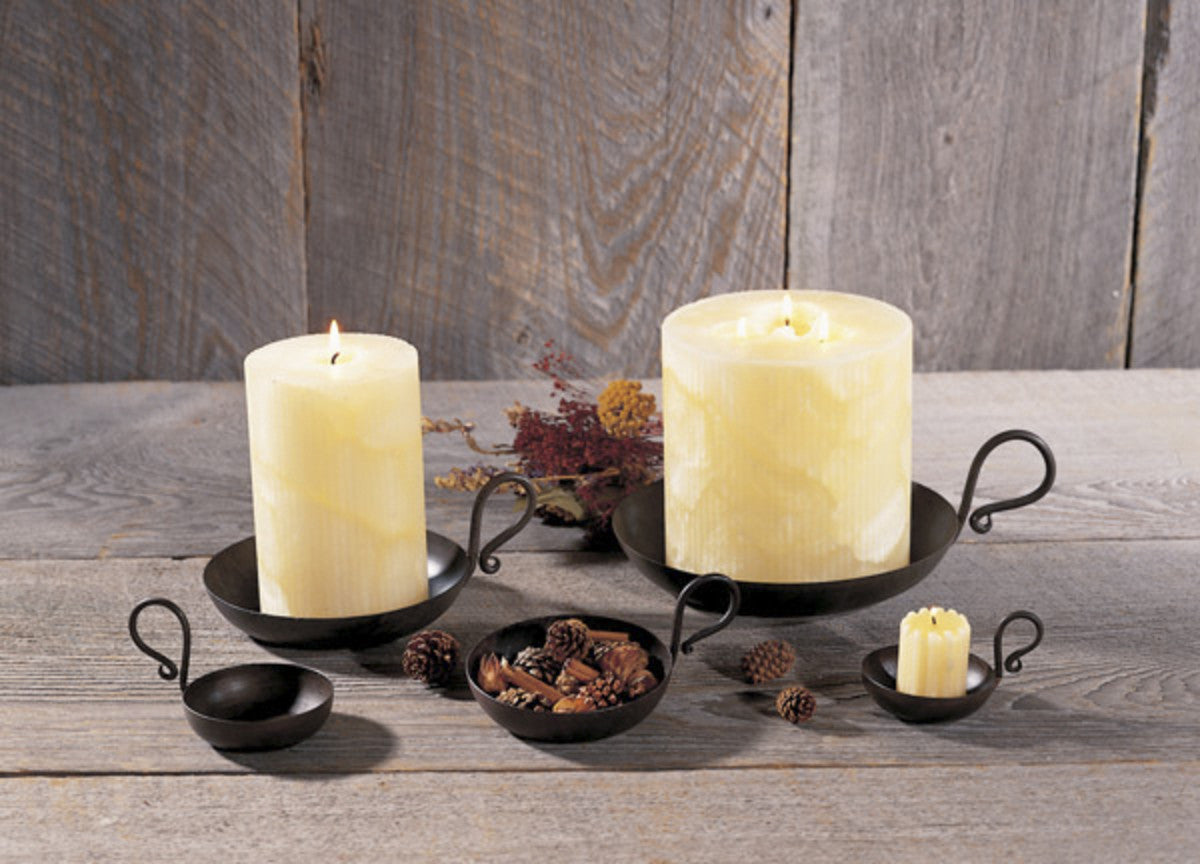 Iron Candle Dish - 7.5"Dia Park Designs - The Fox Decor