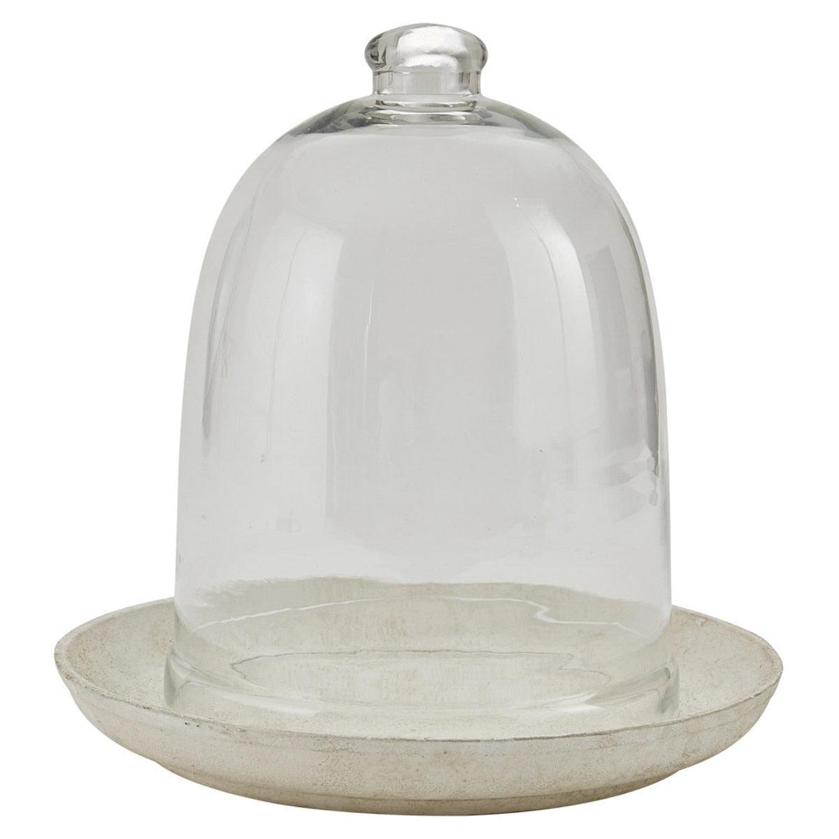 Cream Metal Bell Cloche Base - Large Set of 2 Park Designs - The Fox Decor