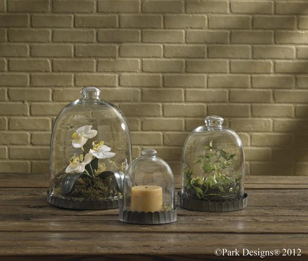 Glass Bell Cloche - 9.5"H - Set of 2 Park Designs - The Fox Decor