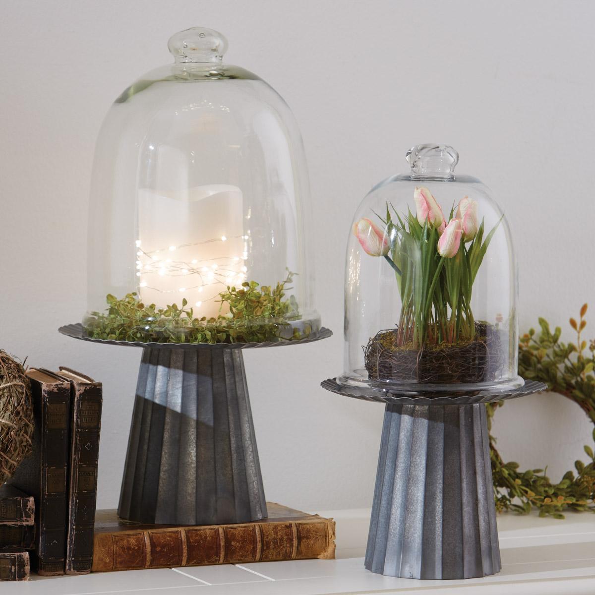 Glass Bell Cloche - 9.5"H - Set of 2 Park Designs - The Fox Decor