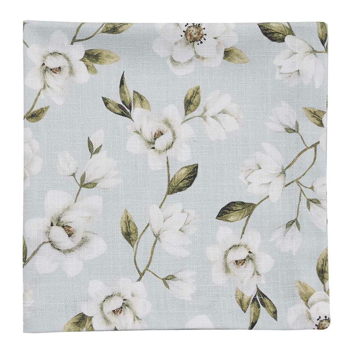 Magnolia Floral Small Print Napkin Set of 4 Park Designs - The Fox Decor