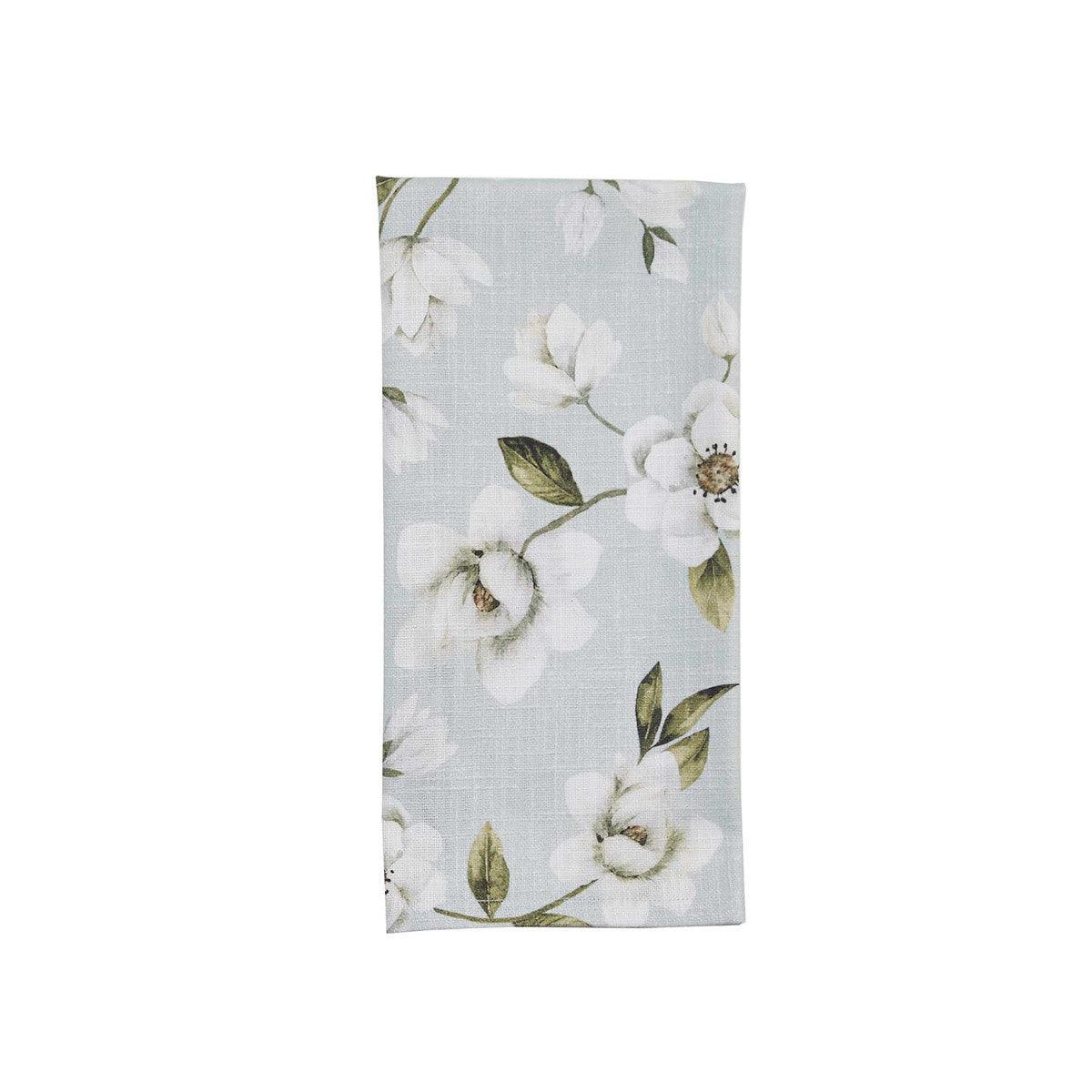 Magnolia Floral Printed Towel Set of 2   Park Designs