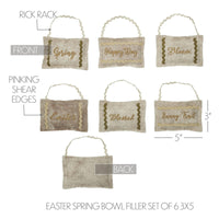 Spring In Bloom Easter & Spring Bowl Fillers Set of 6 3x5 - The Fox Decor