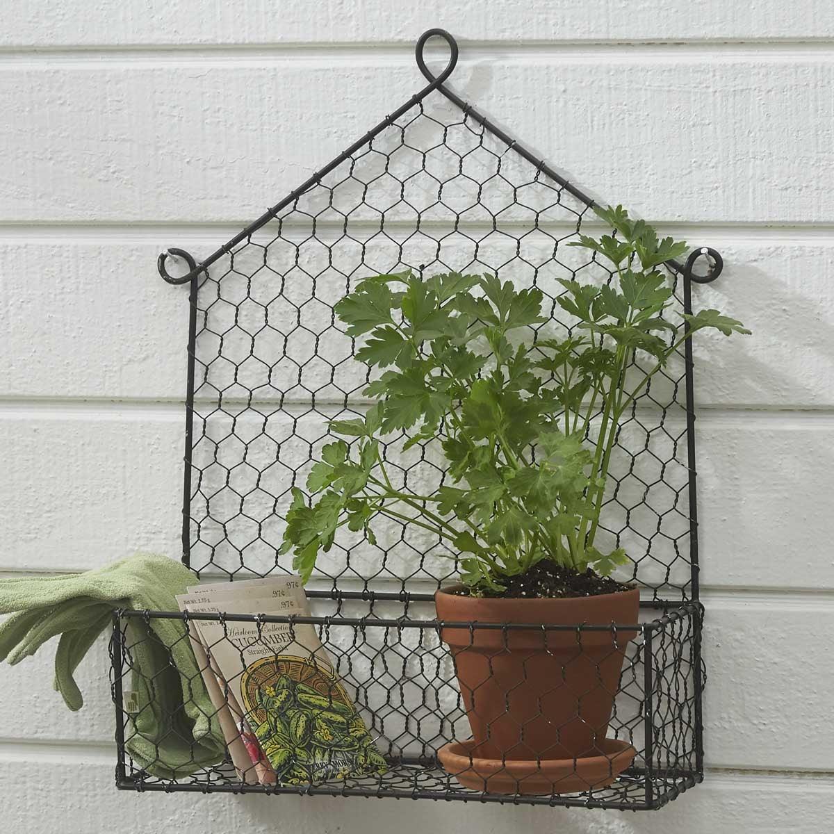 Chicken Wire Wall Caddy - Park Designs - The Fox Decor