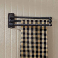 Thumbnail for 3 Prong Wood Towel Rack - Black Park Designs