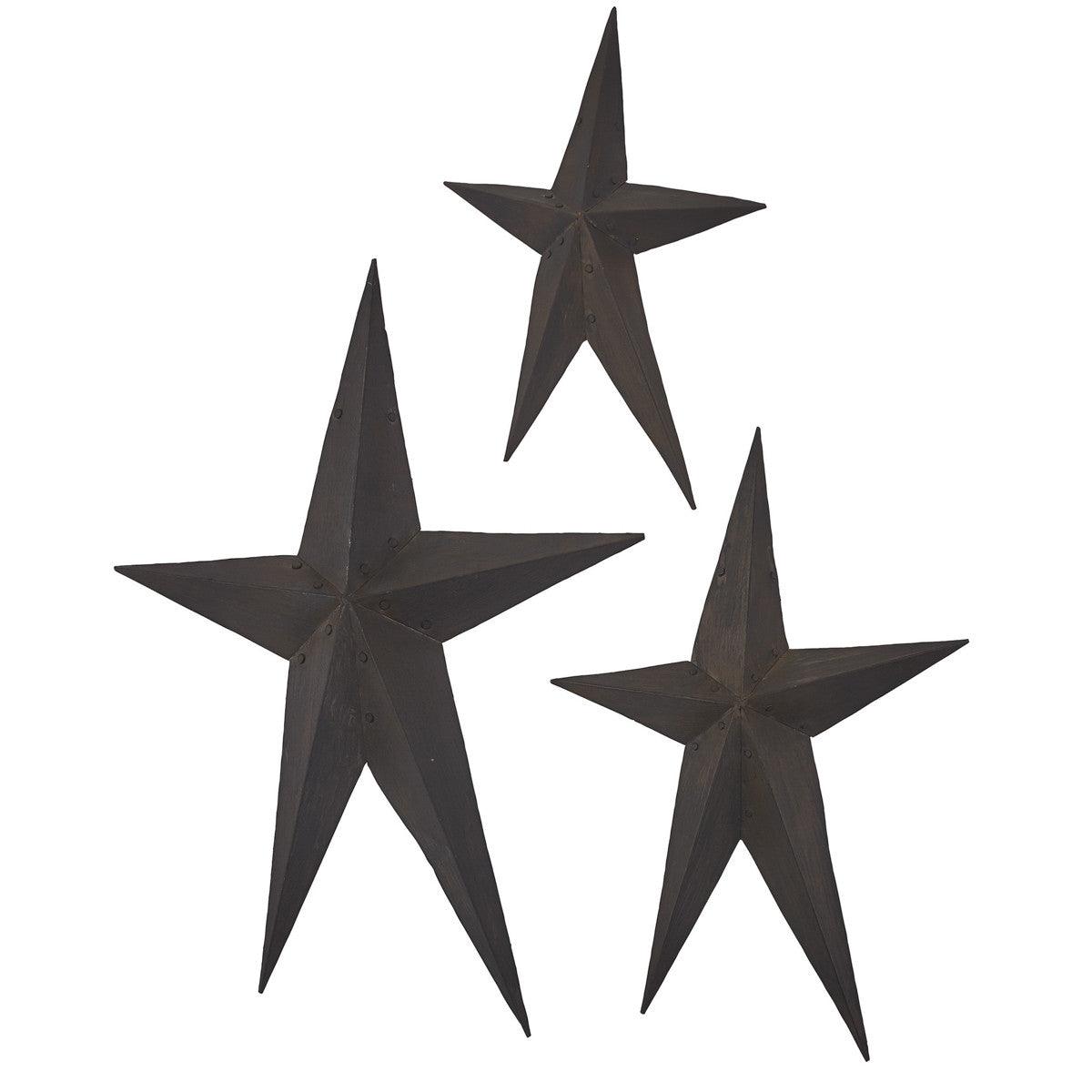 Primitive Rivet Metal Stars - Set of 3 Park Designs