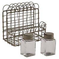 Thumbnail for Zinc Wire Napkin and Salt & Pepper Caddy Park Designs - The Fox Decor