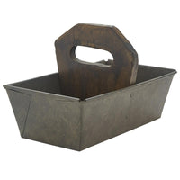 Utility Caddy with Wood Handle - The Fox Decor