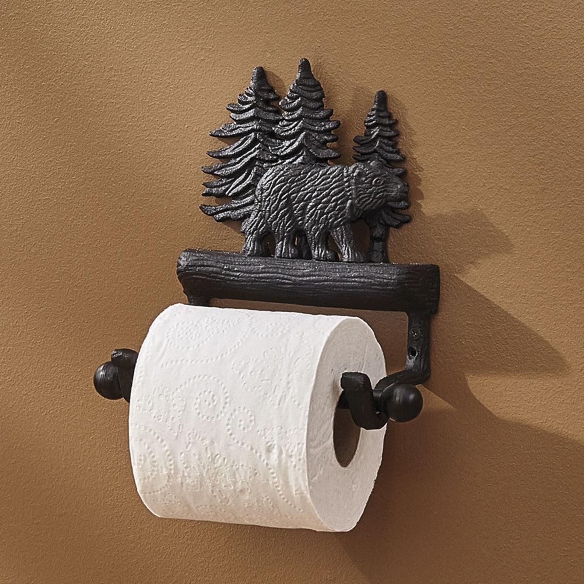 Cast Black Bear Toilet Tissue  Park Designs