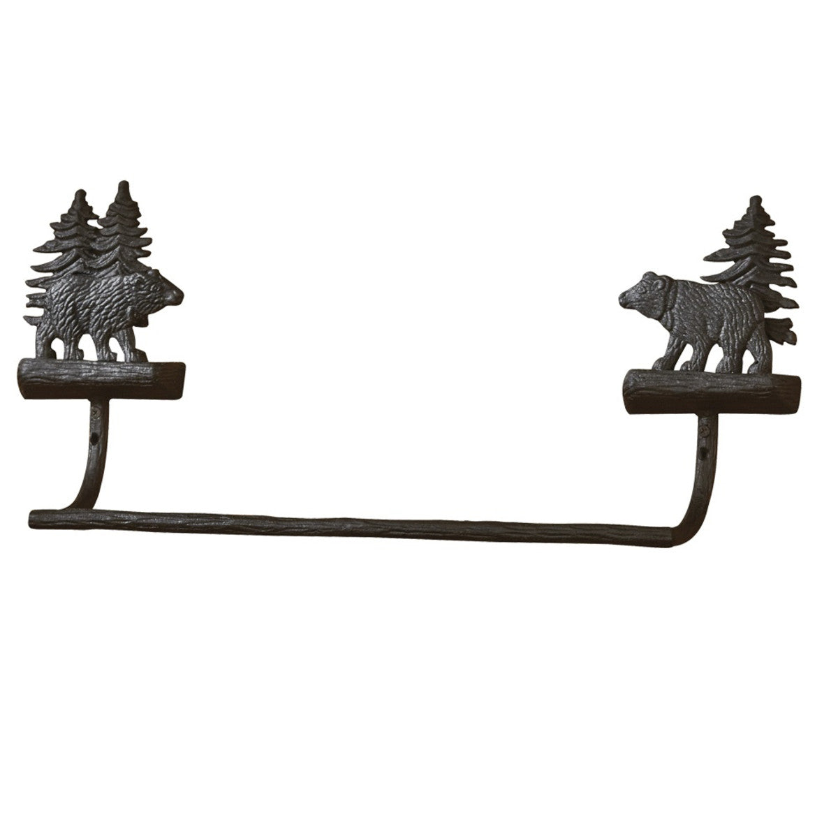 Cast Black Bear Towel Bar - 16" Park Designs