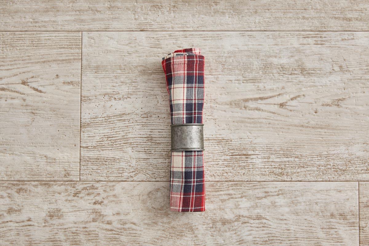 Round Cuff Napkin Ring - Galvanized - The Fox Decor