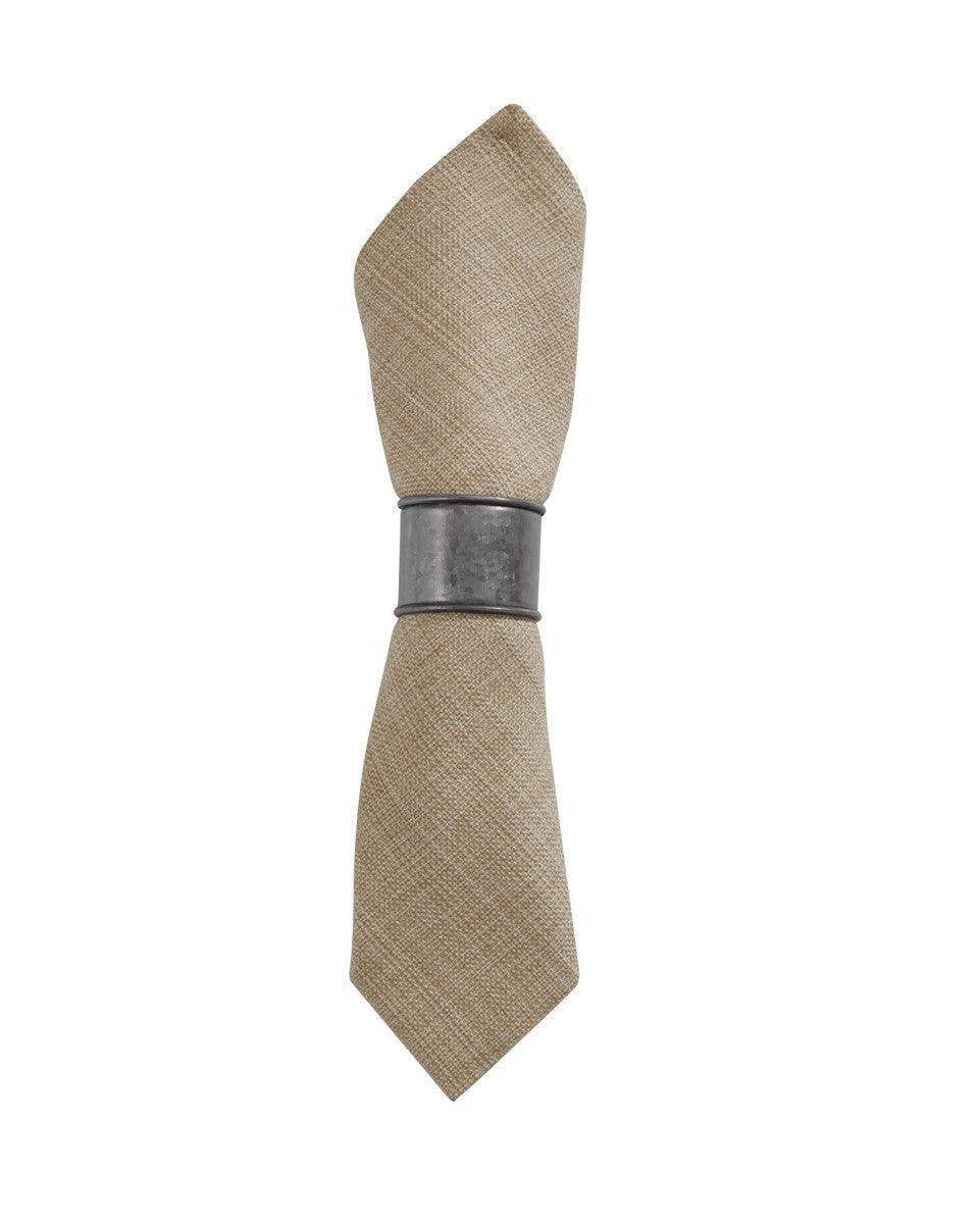 Round Cuff Napkin Rings - Galvanized Set of 6 Park Designs - The Fox Decor