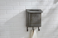 Galvanized Mailbox with Hooks - Park Designs - The Fox Decor