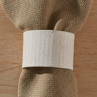 Crimped Napkin Ring - Cream Set of 6 Park Designs - The Fox Decor