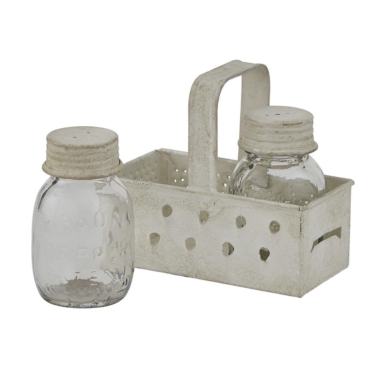 Grater Caddy with Mason Jar Salt & Pepper Set - Park Designs - The Fox Decor