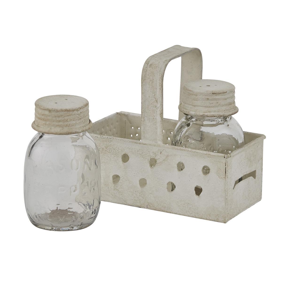 Grater Caddy with Mason Jar Salt & Pepper Set - Park Designs - The Fox Decor