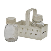 Grater Caddy with Mason Jar Salt & Pepper Set - Park Designs - The Fox Decor