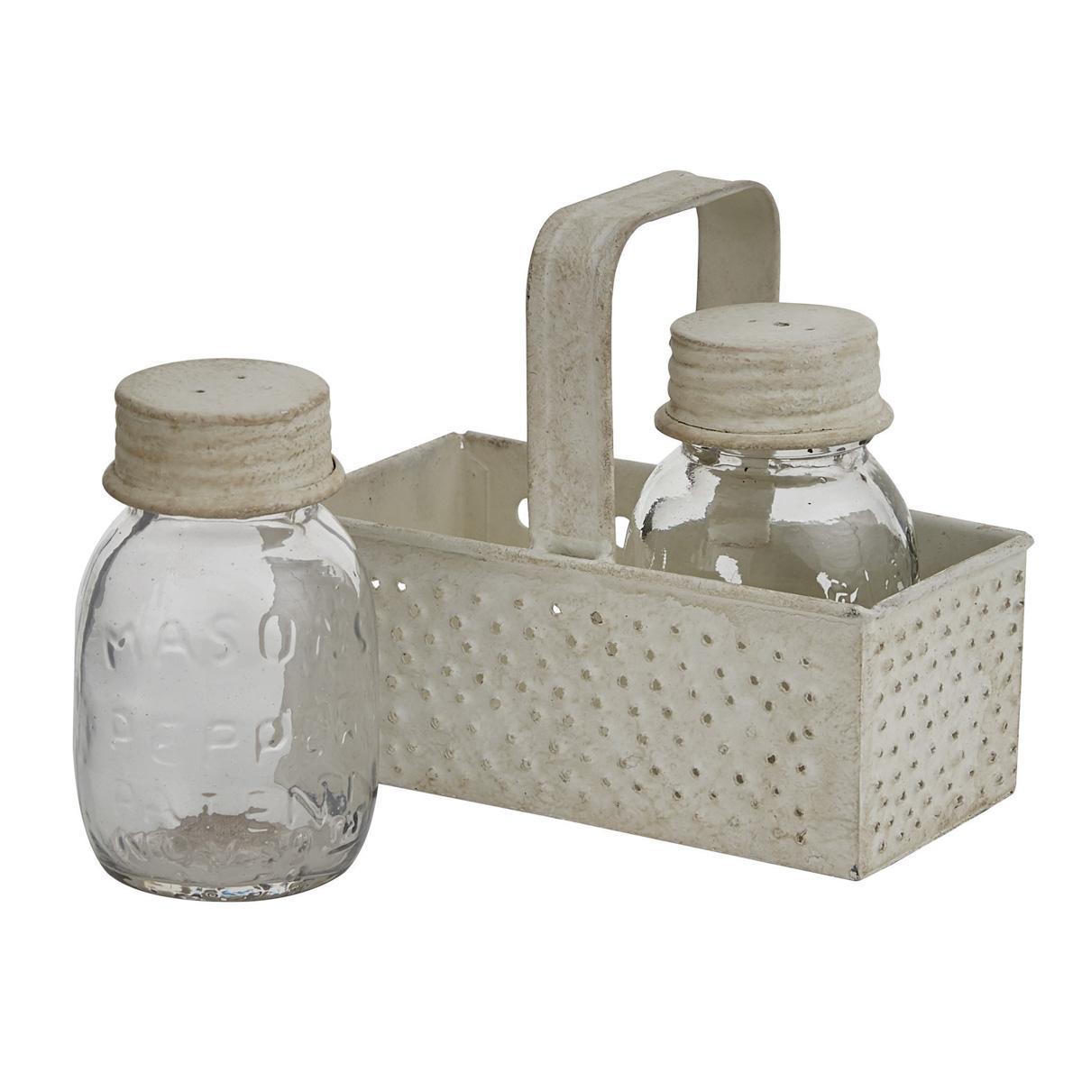 Grater Caddy with Mason Jar Salt & Pepper Set - Park Designs - The Fox Decor