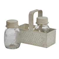 Grater Caddy with Mason Jar Salt & Pepper Set - Park Designs - The Fox Decor