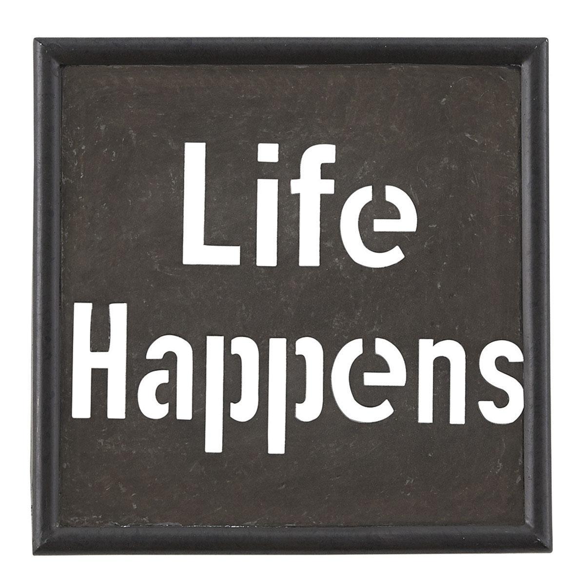 Life Happens Galvanized Sign - Set of 2 Park Designs - The Fox Decor