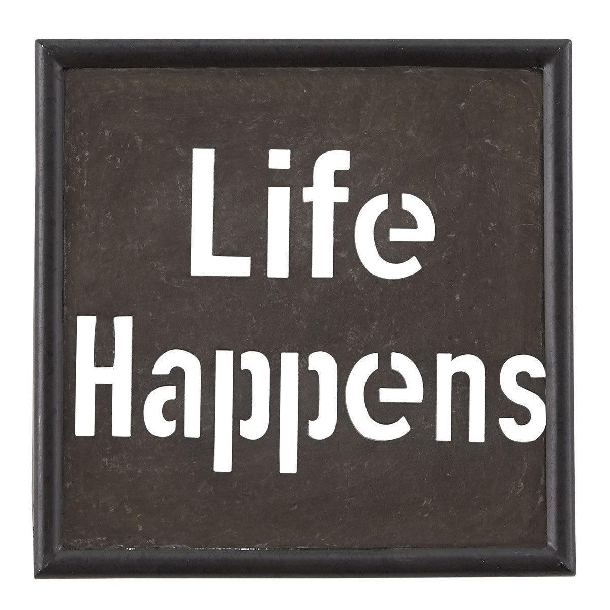 Life Happens Galvanized Sign Park Designs - The Fox Decor