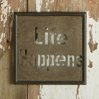 Thumbnail for Life Happens Galvanized Sign Park Designs - The Fox Decor