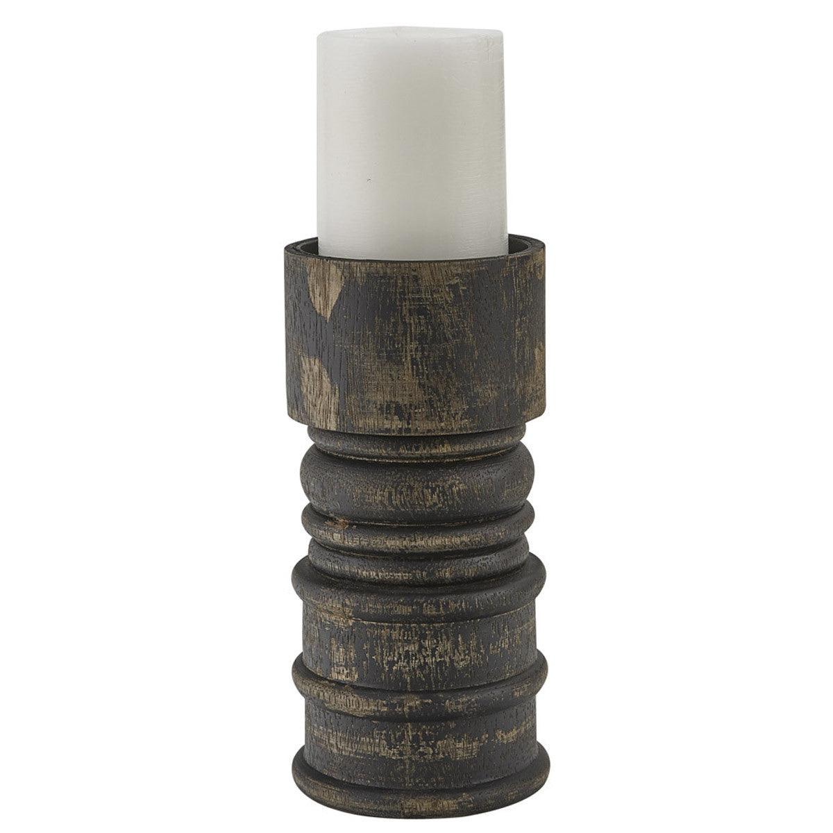 Rustic Candlestick Black - Short Park Designs - The Fox Decor