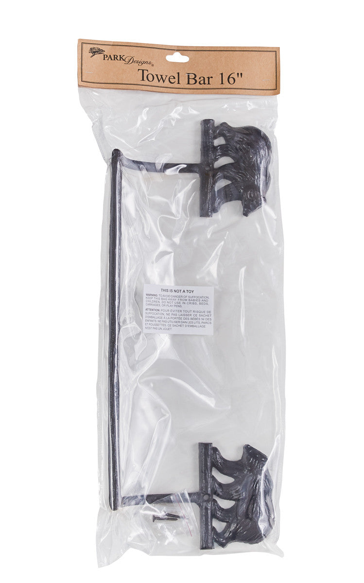 Cast Bear Towel Bar - 16" Park Designs - The Fox Decor