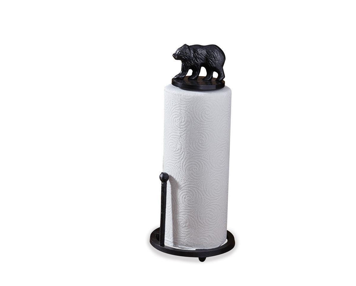 Cast Black Bear Paper Towel Holder - Park Designs - The Fox Decor