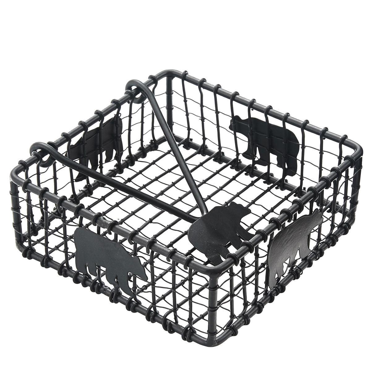 Black Bear Wire Beverage Napkin Holder - Park Designs - The Fox Decor