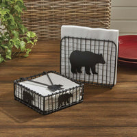 Black Bear Wire Beverage Napkin Holder - Park Designs - The Fox Decor