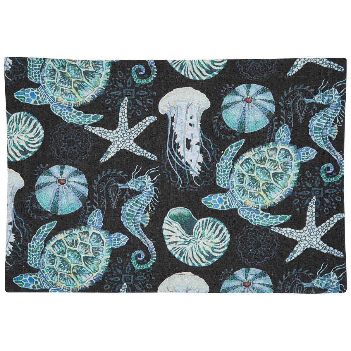 Under The Waves Napkin - Set of 12 Park Designs - The Fox Decor