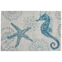 Under The Waves Woven Rug 2' x 3' - Set of 2 Park Designs - The Fox Decor