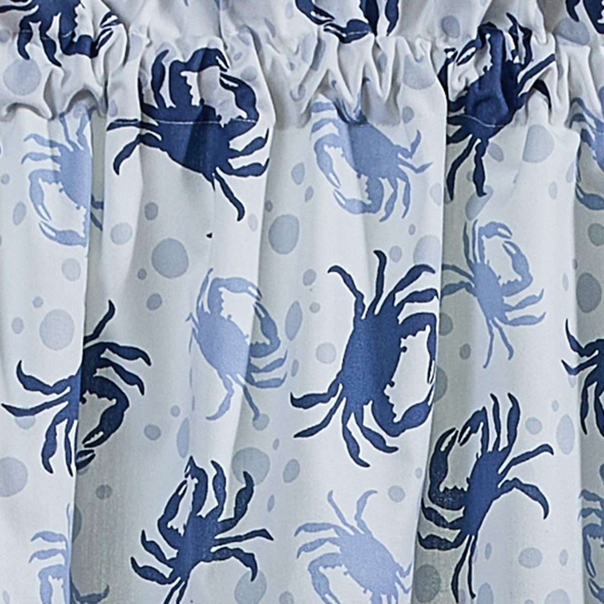 Blue Crab Valance 14" L - Set of 2 Park Designs - The Fox Decor