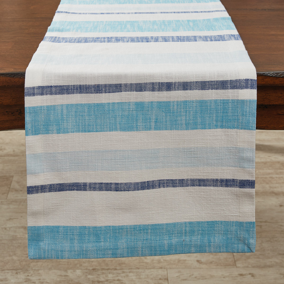 Colby Woven Stripe Table Runner 72" L - Park Designs - The Fox Decor