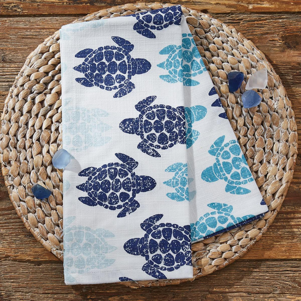 Turtles Dishtowel - Set of 2 Park Designs - The Fox Decor