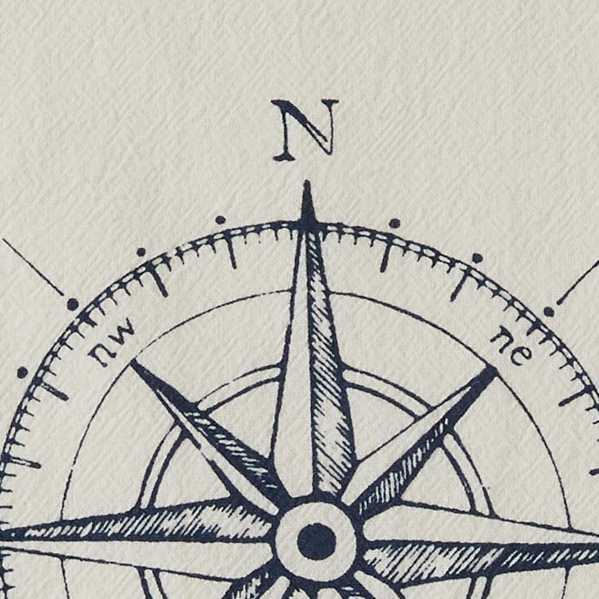 Captain's Quarters Compass Dishtowel - Set of 3 Park Designs