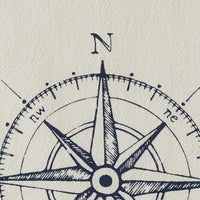 Thumbnail for Captain's Quarters Compass Dishtowel - Set of 3 Park Designs - The Fox Decor