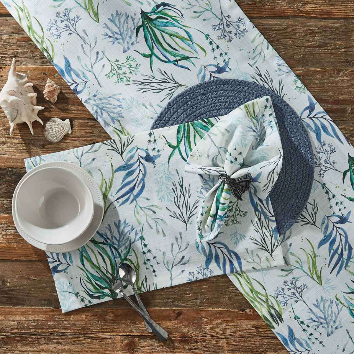 Oceana Print Table Runner 72"L Park Designs - The Fox Decor