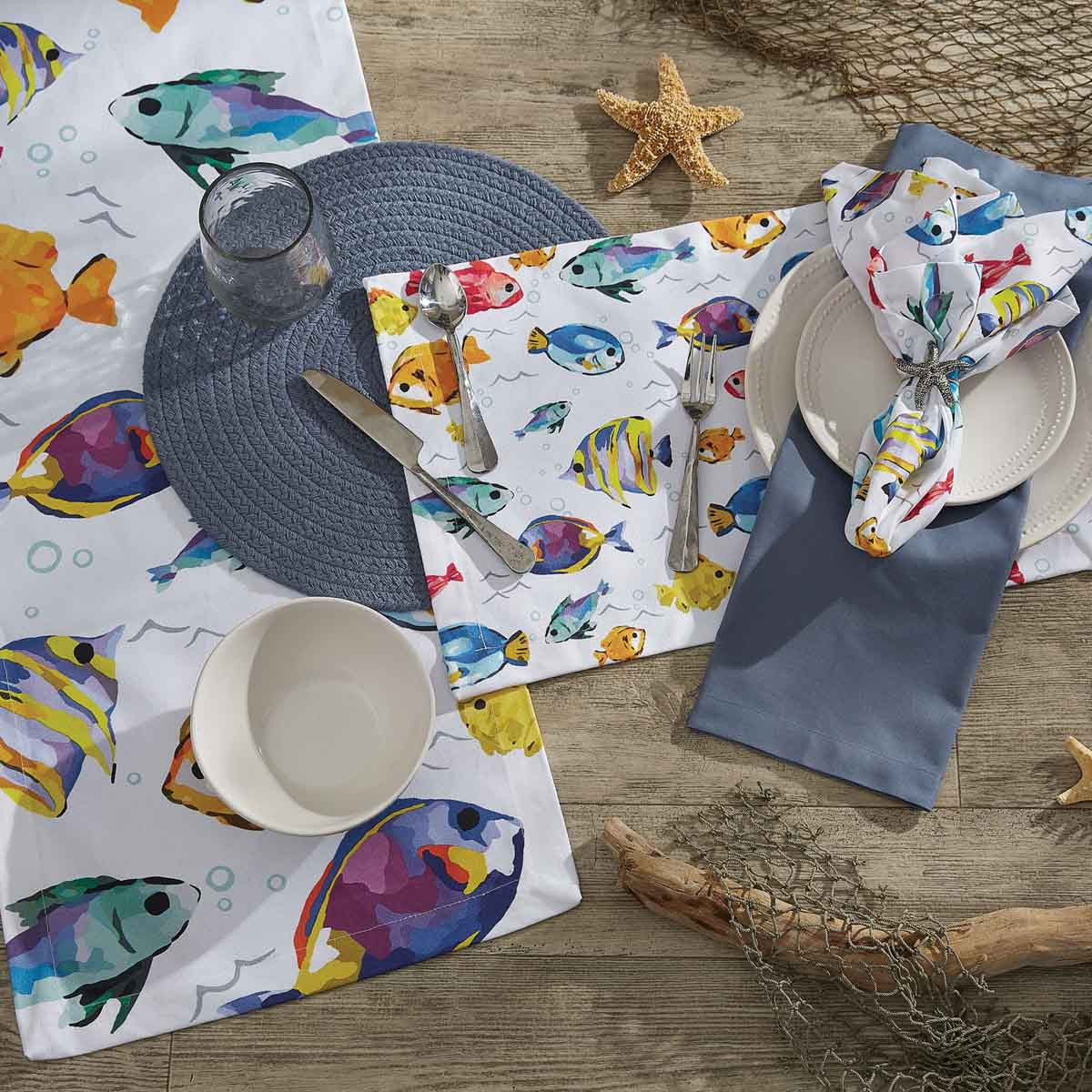 Below The Sea Table Runner 72"L Park Designs - The Fox Decor