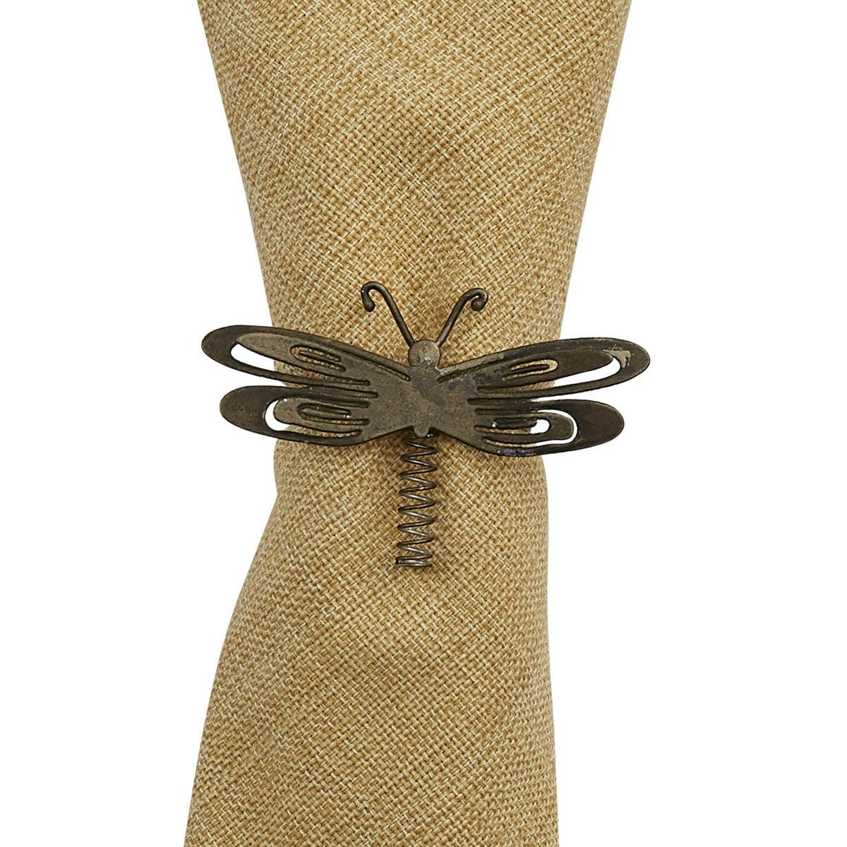 Dragonfly Napkin Ring - Set of 6  Park Designs